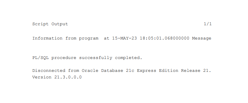 Export Script Output